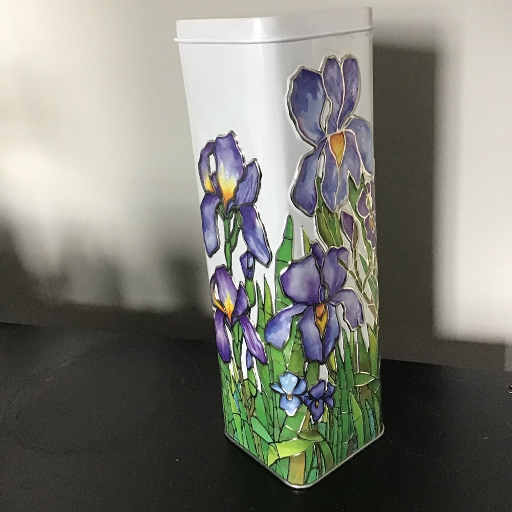 Churchill’s Confectionery  / Collectible  Tin /  Iris Motif